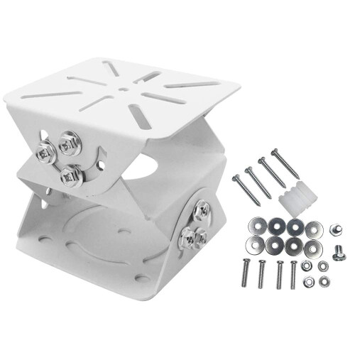 White Adjustable Security Camera Bracket for Ring Spotlight Cam Indoor Outdoor Use 1 Pack