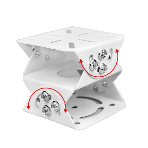 White Adjustable Security Camera Bracket for Ring Spotlight Cam Indoor Outdoor Use 1 Pack 2
