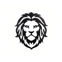 Lion Black Metal Wall Art Sculpture, 11.810.5", Home/Restaurant Decor, Outdoor Wall Sign – Compatible with Indoor & Outdoor Use
