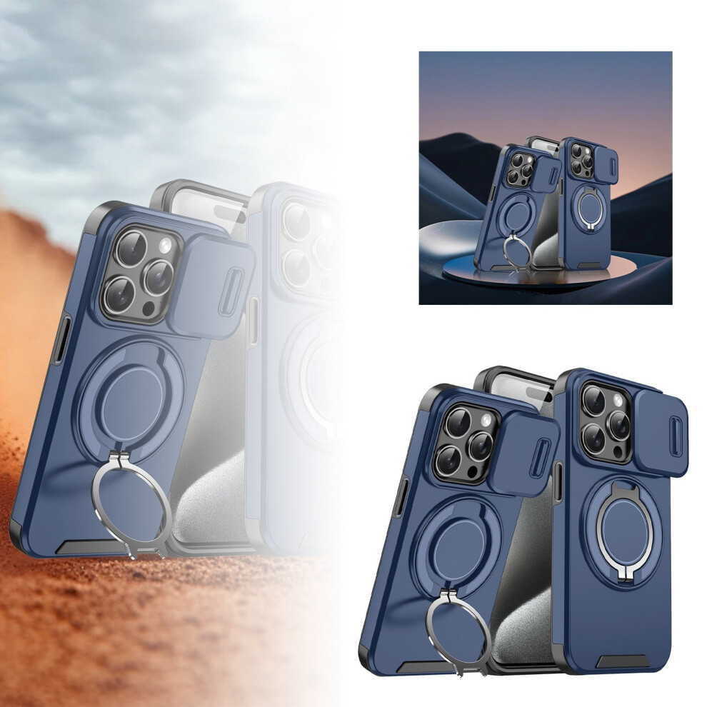 17 Pro Max Grade Shockproof With Slide And 360 Stand Ring 9365509598016