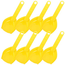 NICEXMAS Strandgraveverktøy Sandkasse Graver Spade Leker Plast Gul 8 stk 6,7 x 3 x 1,4 tommer