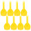 Beach Digging Tools Set Plastic Yellow 8 Pieces 8