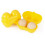 Mini Egg Holder 2 Grids Egg Storage Container Picnic Camping Egg Carrier with Fixed Handle The portable handle Yellow 4