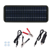 20W18V DC-udgang solpaneloplader brugt til biler/camping/udendørs med cigarettænderstik/batteriopladning med krokodilleklemme