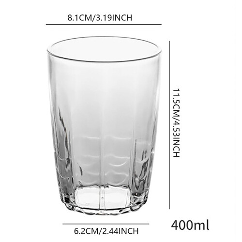 14 oz Colorful Heat-Resistant Plastic Cups – Stackable Beer/Tea/Beverage Cups for Restaurants & Home – Clear 2