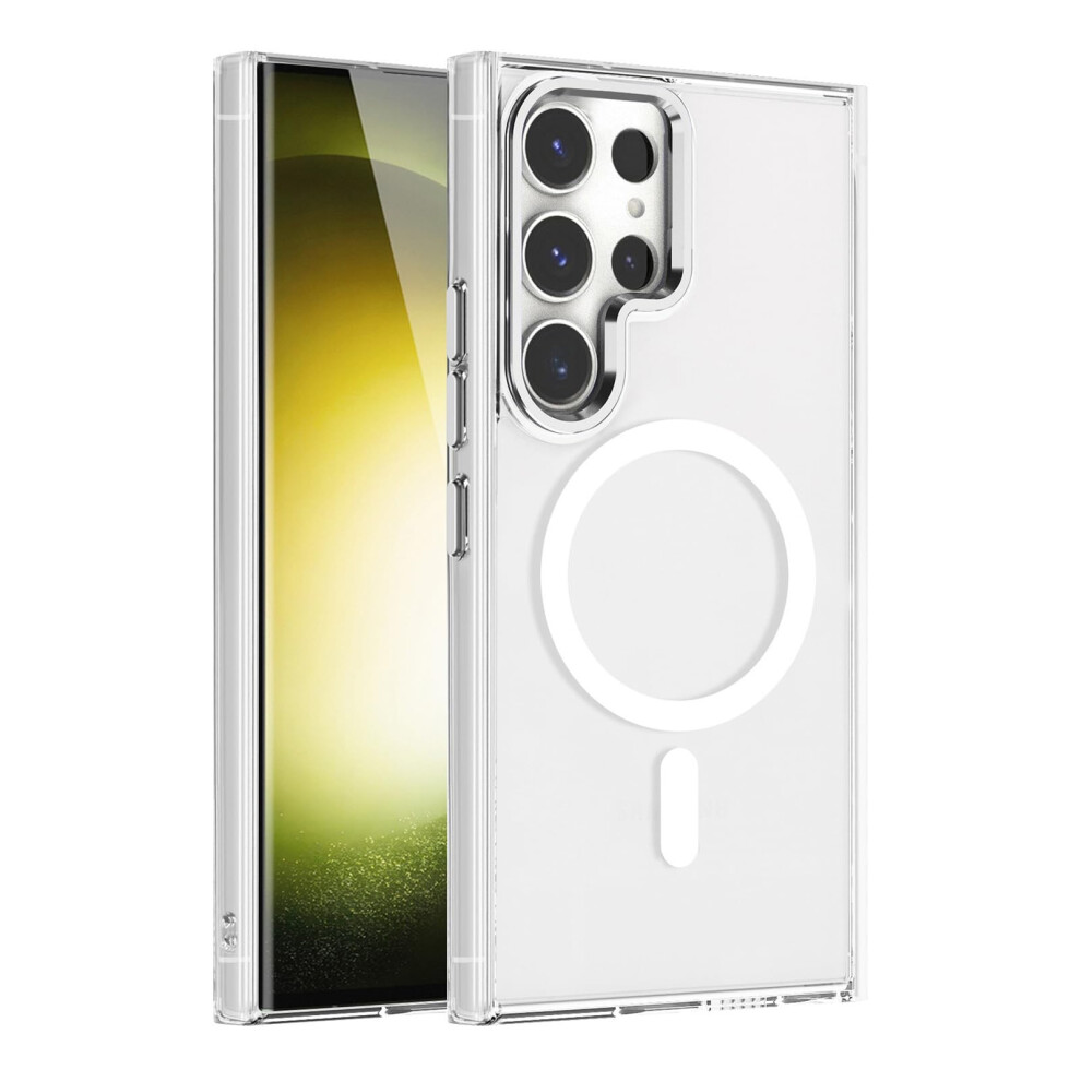 Magnetic Wireless Charging Clear Case For Samsung Galaxy S25 Plus, Shockproof 360 Protection, Antifingerprint 9330225022886