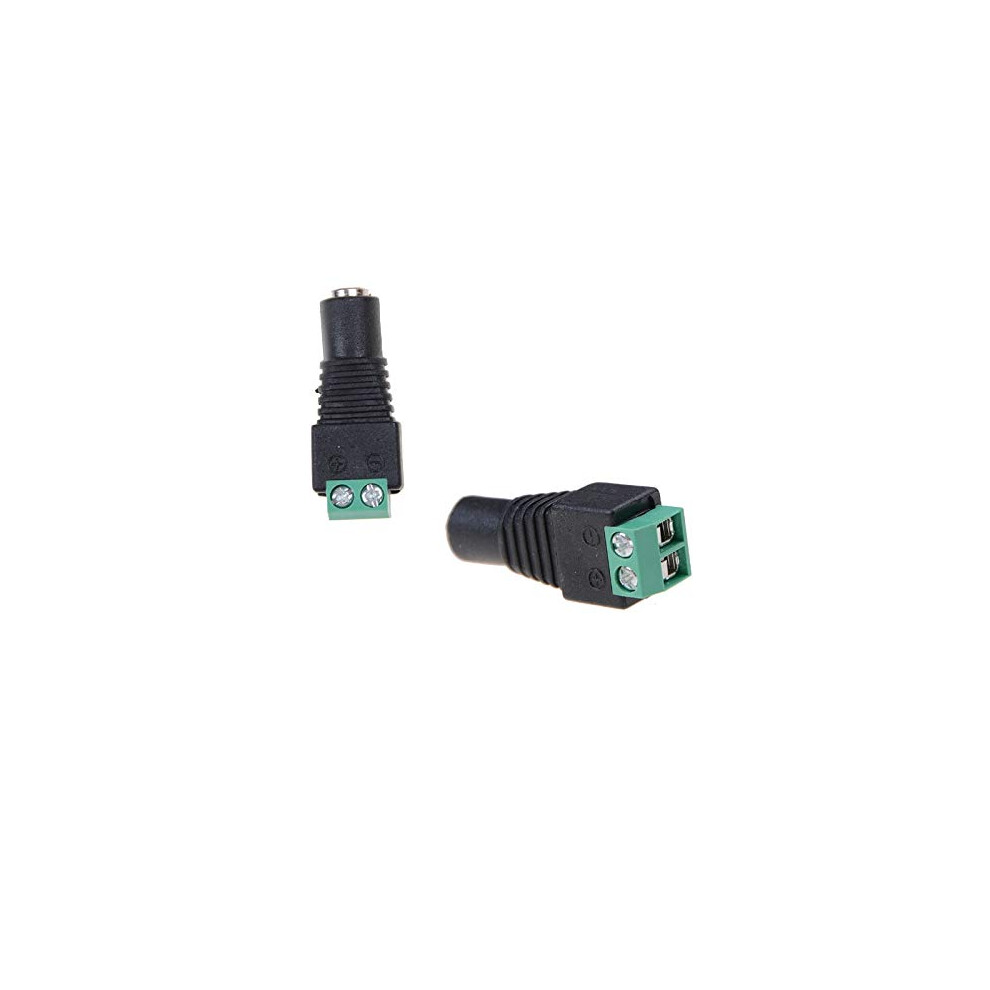 Dc Power Plug Adapter 5.5Mm X 2.1Mm Female To Male Barrel Connector For Led Strip And Cctv 9455672289320