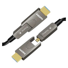 8K HDMI 2.1 Fiber Optic Cable 50m 48Gbps 8K@60Hz 4K@120Hz HDR eARC Long Distance GoldPlated Connectors