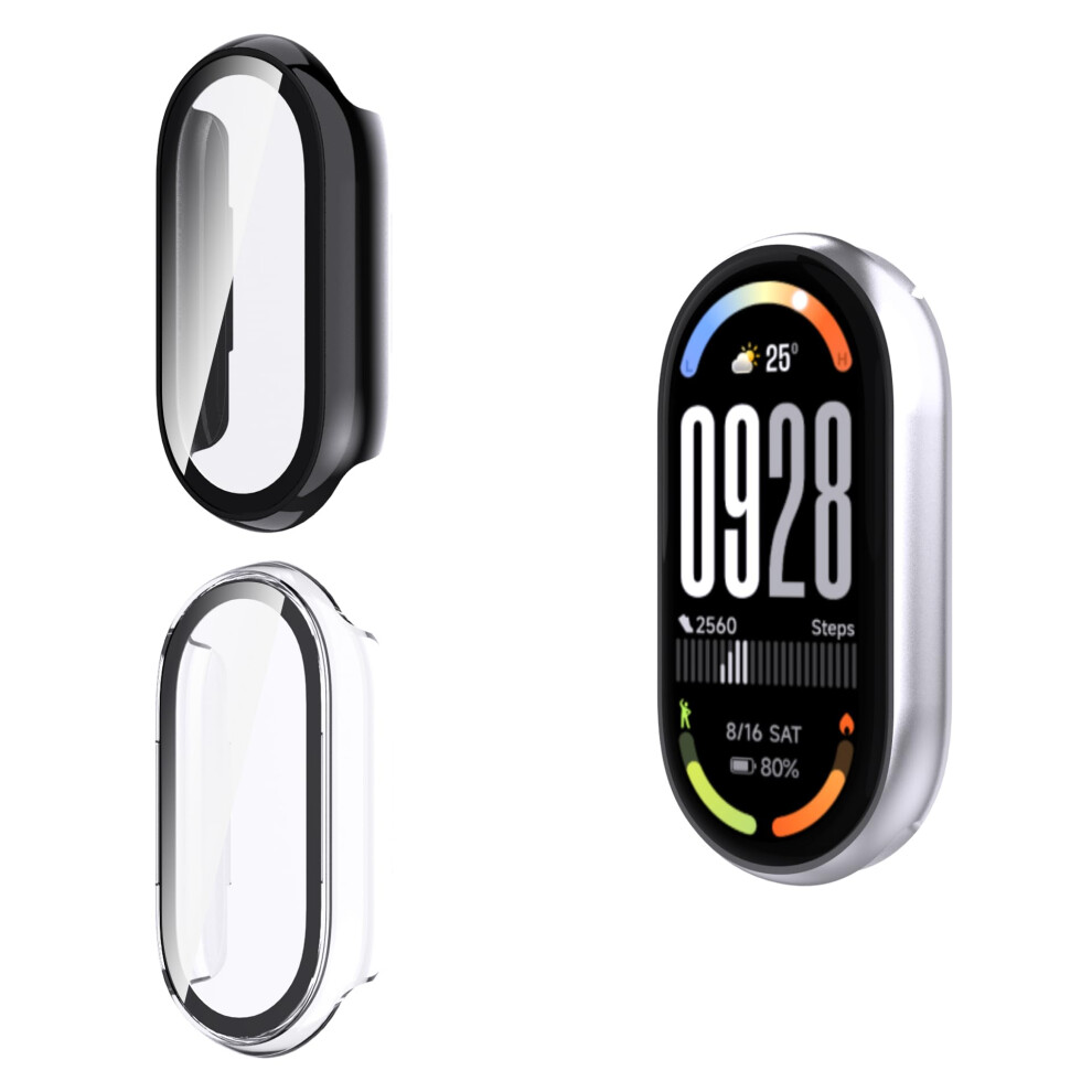 Case With Tempered Glass Screen Protector For Xiaomi Smart Band 10, Fullbody Shockproof Antiscratch Slim Hard Pc Cover 9455672289368