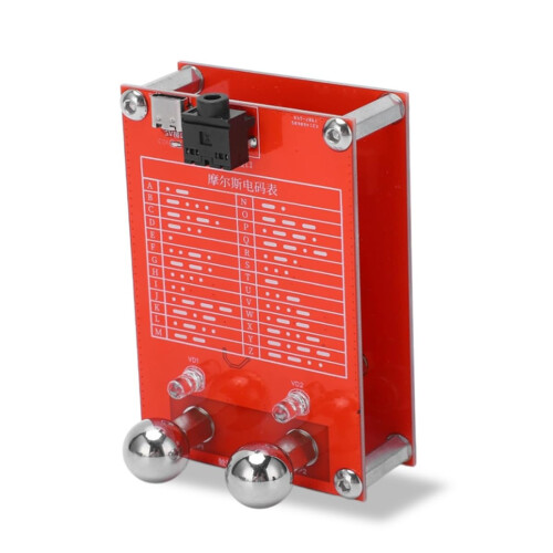 Touch Sensitive Morse Code Key with Magnetic Mount and 3.5mm Plug for CW Transmission