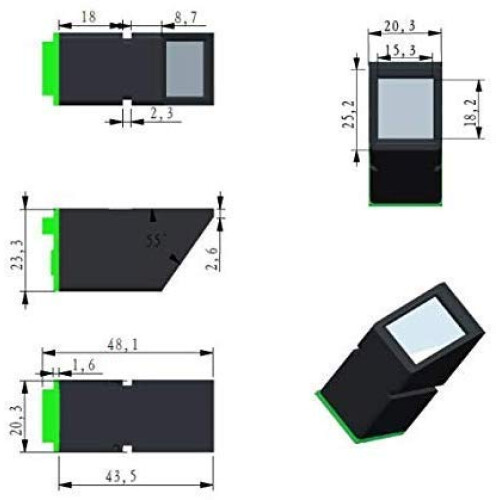 Fingerprint Sensor Module with Reliable Biometric Authentication for Arduino Mega2560 R3 Projects 2