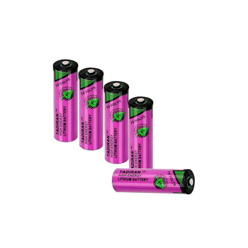 5Pack Lithium Aa Battery 3.6V 2400Mah Tl5903 Replacement Sl360plc Er14500 Longlasting Power 9092120772944