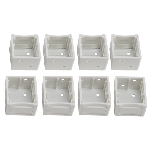 1 Inch Blind Brackets White Profile Box Mounting Bracket Window Blinds Headrail Bracket (8) 1