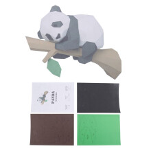 3D Dier Papier Model, Panda op de Boom Geometrische Origami voor Home Decor, Wanddecoratie, Educatief Kinderen Speelgoed, EEN