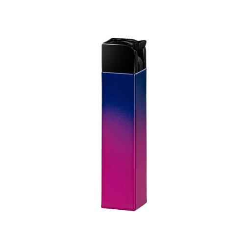 Butane Torch Lighter with Windproof Soft Flame and Adjustable Size, Side Slide Ignition, Blue for Camping