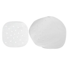 200 Feuilles de 8 Pouces Doublure de Friteuse à Air PerforéE Cuisson Parchemin Four Vapeur Papier AntiadhéSif Vapeur