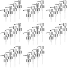 32Pcs Soap Dispenser Pump Replacement Stainless Steel Lotion Dispenser Pump for Regular 28/400 Neck Bottles for Bathroom