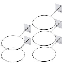 5 Pack Holders Wall Mount Sports Exercise Storage Rack Organizer for Display Basketball Volleyball Soccer