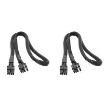 2X GPU PCIe 8PIN to 8PIN (6+2)Pin Power Supply Cable for MSI MAG A850GL ATX3.0 A750GL ATX3.0 A850GL(White) ATX3.0 60cm