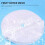 8 Pcs Round Silicone Dehydrator Sheets, Non-Stick Fruit Dehydrator Mats, Reusable Steamer Mat Mesh Sheet for Fruit Dryer 1