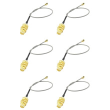 6X U.FL IPX to SMA Female Pigtail Cable 1.13mm for Wifi Network