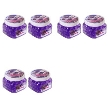 Lot de 6 Perles de Gel Éliminateur D'Odeurs, Désodorisant en Perles de Cristal Longue Durée pour Salles de Bains, Voitures, Zones pour Animaux