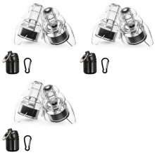 6X for Zound Earplugs for Concerts,Earplugs for Motorcycle,for Zound Earplugs for Musicians with Carrying Case