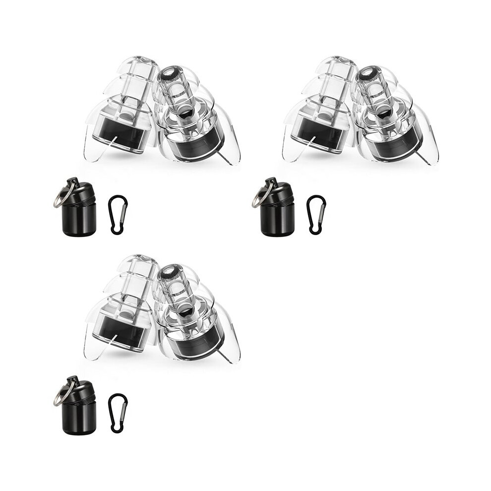 6X For Zound Earplugs For Concerts,Earplugs For Motorcycle,For Zound Earplugs For Musicians With Carrying Case 6034236481320