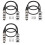 6er-Pack D-Typ-XLR-Kabel, Durchgangsstecker, D-XLR-Stecker auf Buchse für Premium-Stagebox, Patchpanel, Panelmontage 2