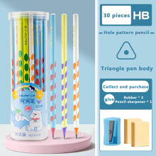 30-Pack Macaron-Colored Wooden Pencils with Leather Tip, Circular Grip & Easy-Erase Eraser – Compatible with School, Homework & Gifts