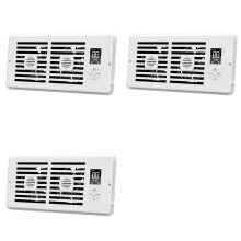 3X Zarejestruj Booster Fan 4x10 Cali Inteligentny Wentylator Grzewczo-Chłodzący Zdalne Sterowanie Termostatem do Biura Wtyczka Amerykańska
