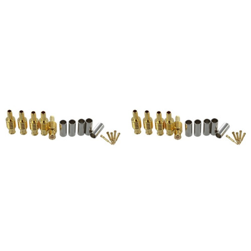 10pcs MCx Male Plug Straight RF Adapter Connector for RG179 Cable