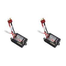 2X Accesorio de Bricolaje para ESC RC Cepillado 1:16. Piezas de Repuesto para Controlador de Velocidad Electrónico RC Cepillado para Modelos de Coche