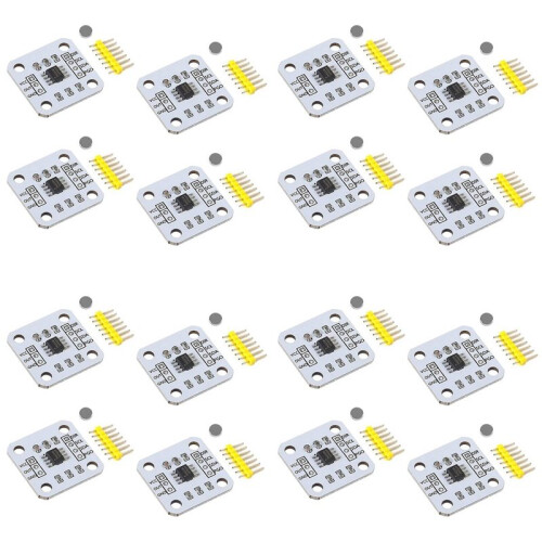 16Pcs AS5600 Magnetic Encoder Magnetic Induction Angle Measurement Sensor Module 12Bit High Precision