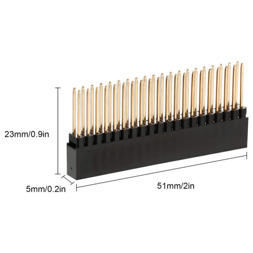 8PCS,2X20(40 Pin) Extra Tall Female 0.1 Inch Pitch Stacking Header for Raspberry Pi A+/B+/Pi 2/Pi 3 Extra Tall Header 1