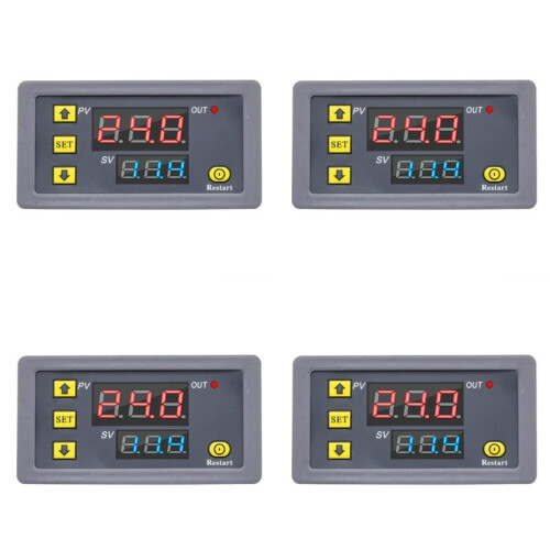 4X Digital  Delay Relay LED Display Cycle Timer Control  Adjustable Timing Relay  Delay  DC12V
