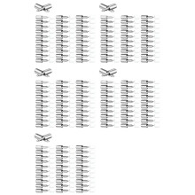 500 Pièces de Vis Autotaraudeuses à Support Fixe, Clous de Cloison en Verre pour Armoire de Garde-Robe, avec Manchon en Caoutchouc