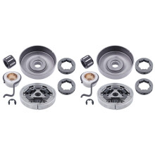 2X Chainsaw Clutch Drum Sprocket for MS361 MS440 MS461 MS460 044 046 Replacement Parts with Worm Gear E-Clip