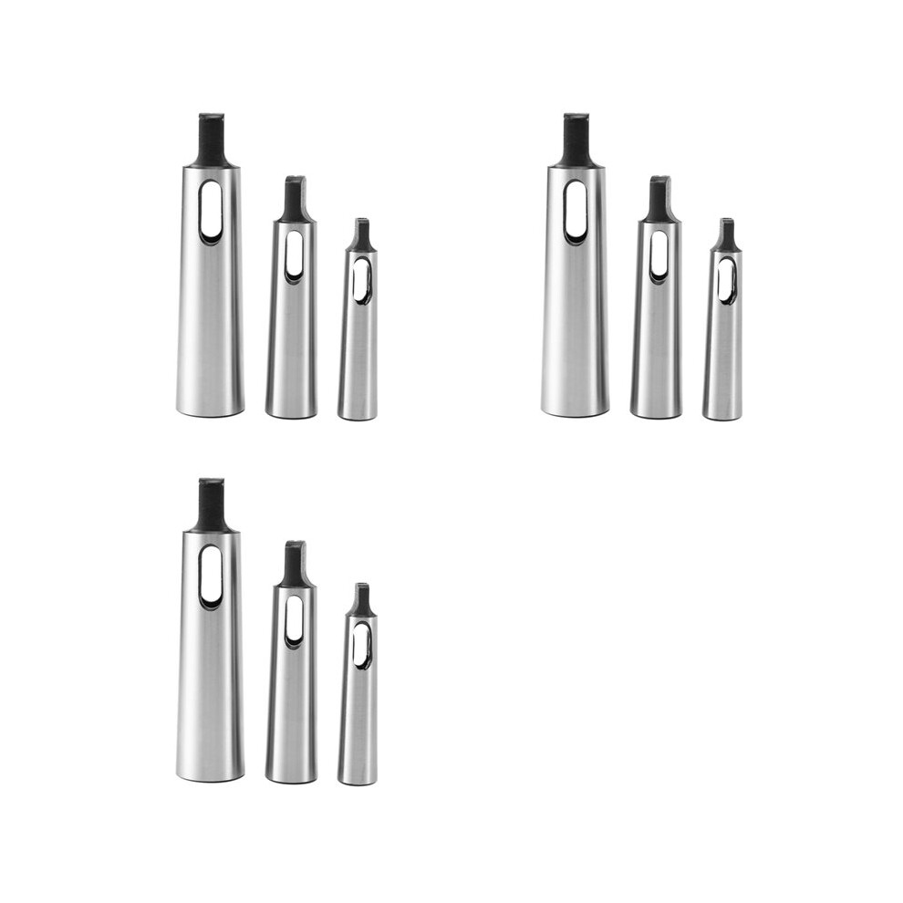 9Pcs Morse Taper Adapter Mt1 To Mt2 Mt2 To Mt3 Mt3 To Mt4 Reducing Drill Chuck Sleeve For Drilling Machine 4713271550315