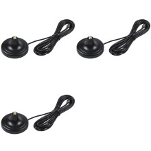 3X Wifi Antenna Extension Pure Cupper RP-SMA Male to Female Antenna with 3Meter Cable Magnetic Base