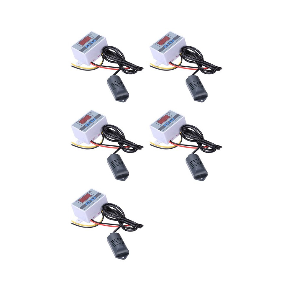 5X Xh-W3005 Ac 110-220V 10A Digital Humidity Controller 0-99%Rh Humidity Regulator With Humidity Sensor 6031337298604