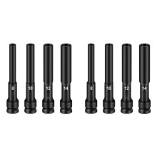 1/2 Drive Socket Wrench Hex Socket 8-14mm Socket Tire Removal Tools Adapter Spanner Converter 8pcs