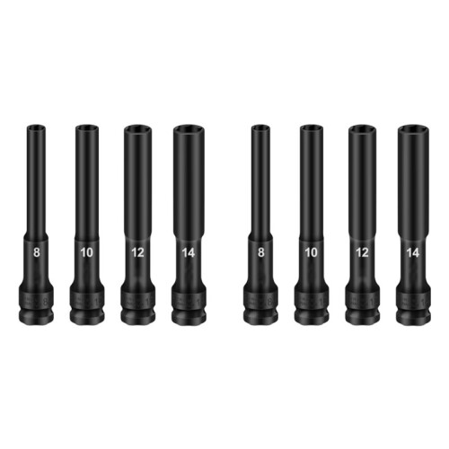 1/2 Drive Socket Wrench Hex Socket  8-14mm Socket  Tire Removal Tools Adapter Spanner Converter 8pcs