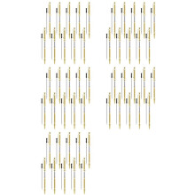 50 Pcs Pen Kits for Wood Turning 7mm Slimline Pen Twist Kit with Refill Lathe Turning Supplies Gold