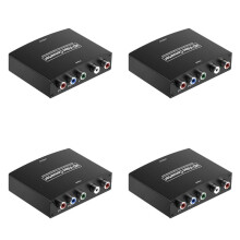 4X Ypbpr to Component to -Compatible HD Converter Ypbpr+L/Raudio to -Compatible Converter
