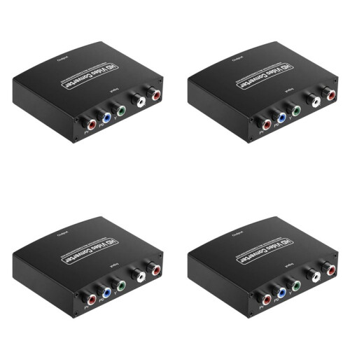 4X Convertidor Ypbpr una Componente  una HD Compatible con  Convertidor Ypbpr+L/Raudio una Compatible con
