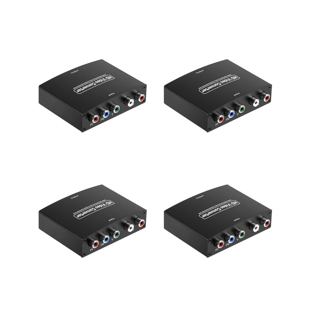 4X Ypbpr To Component To -Compatible Hd Converter Ypbpr+L/Raudio To -Compatible Converter 6031598870045