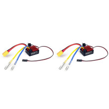 2X Waterproof 60A ESC WP-1060-RTR Brushed Electronic Speed Controller BEC 5V/2A for 1/10 RC Car Truck 540 550 Motor RC B