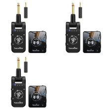 3X Kabelloses in-Ear-Monitorsystem, Wiederaufladbarer Sender/Empfänger, Kabelloses Kopfhörer-Monitor-Übertragungssystem