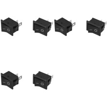 6 Pcs Auto Car AC 6A/250V 10A/125V 2 Pin 2 Position /OFF Rocker KCD1
